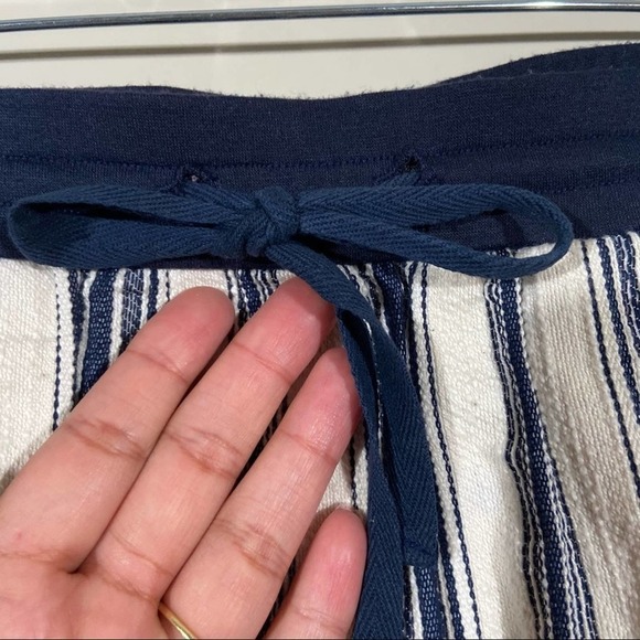 Dolan Striped Frayed Hem Tie Waist Skirt - Picture 6 of 7